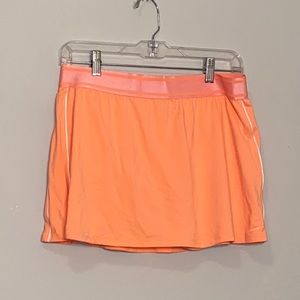 Nike Dri Fit Skort Neon Orange Tennis Skirt Size Large